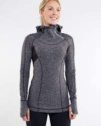 lululemon Run Back On Track Pullover Heathered Black