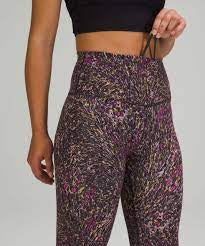 lululemon Wunder Train HR Crop Topography Multi