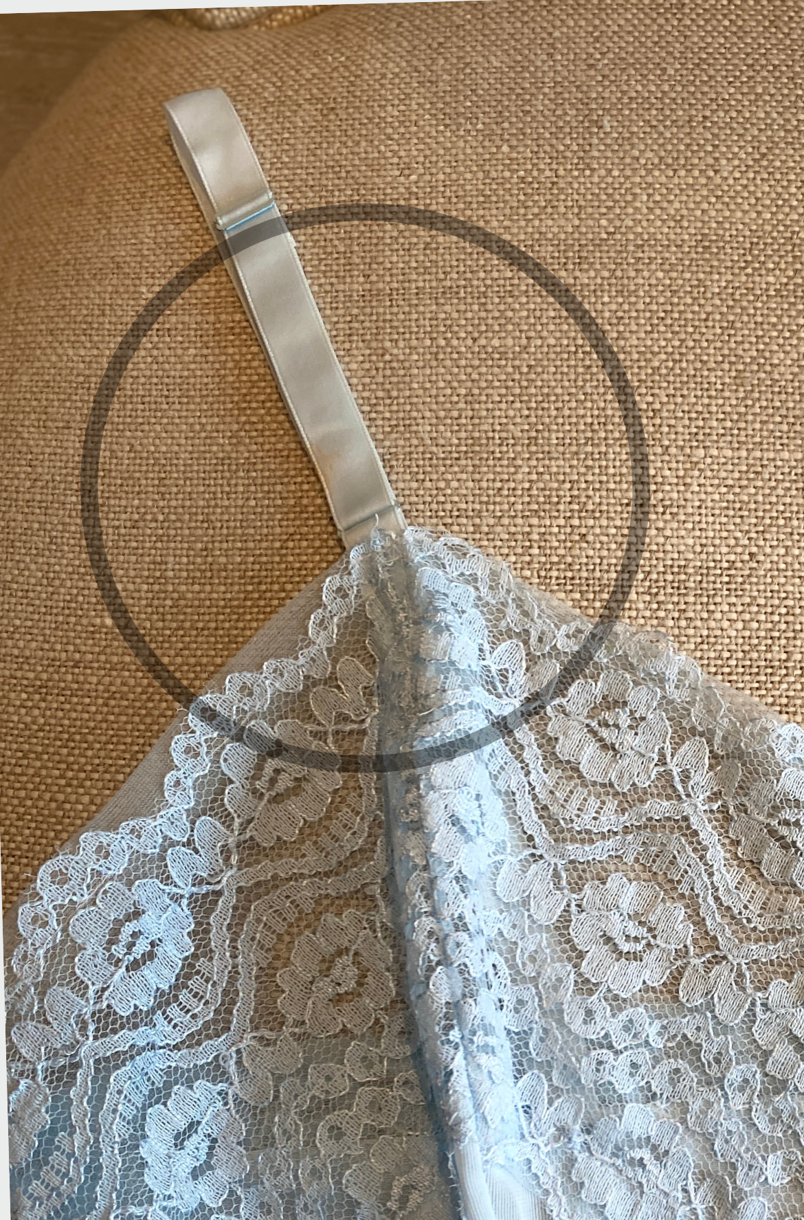 Vintage Nylon Lace Slip From Japan - Pale Blue