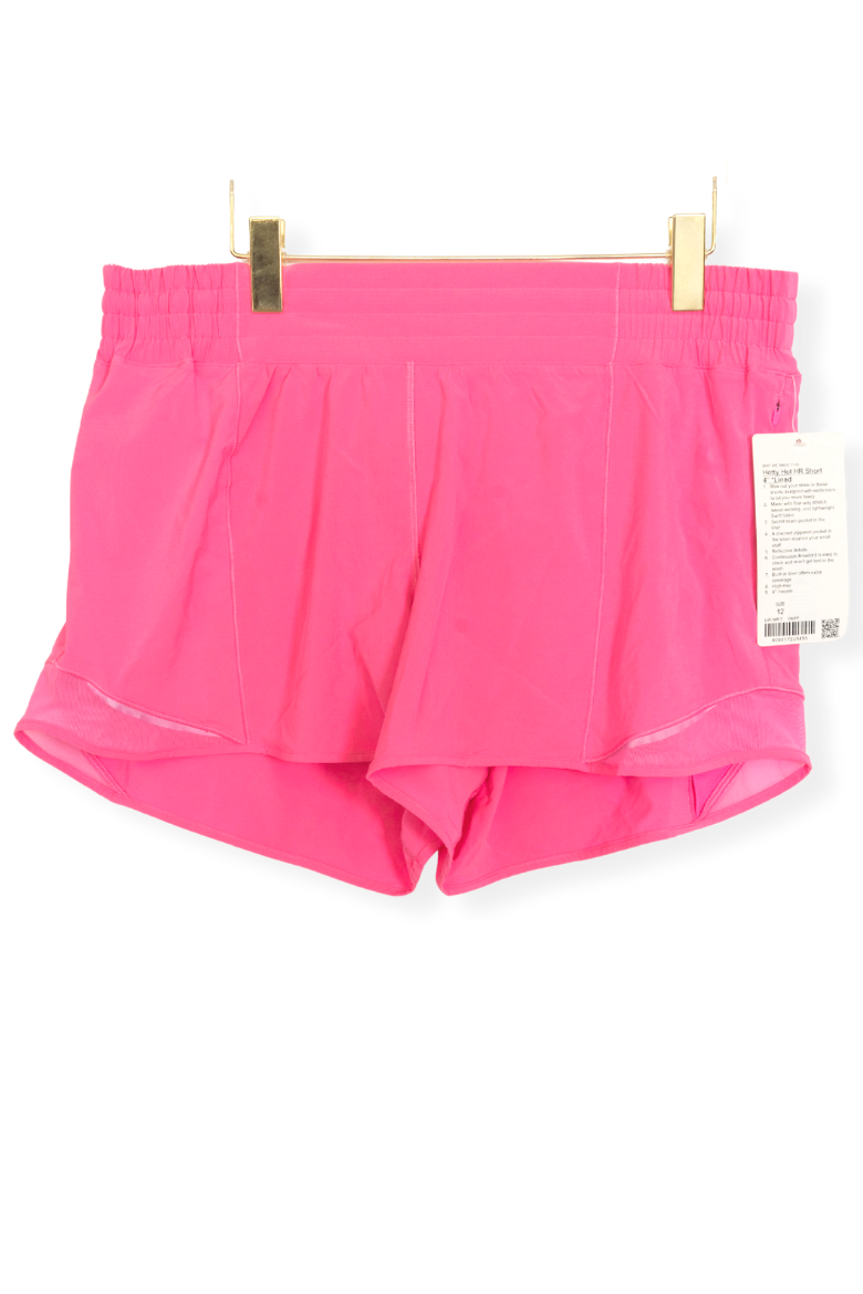 lululemon-sale-discount-resale-lululemon Hotty Hot HR Short 4” Line—dark-prism-pink-size-12