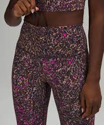 lululemon Wunder Train HR Crop Topography Multi